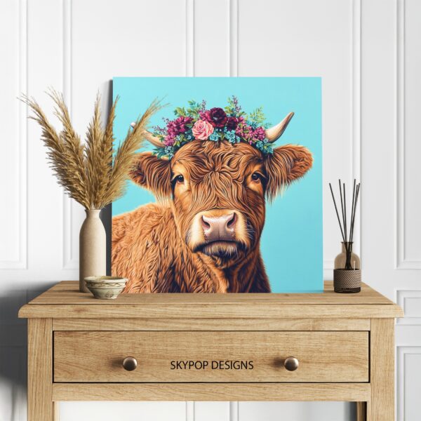 Highland Cow Art