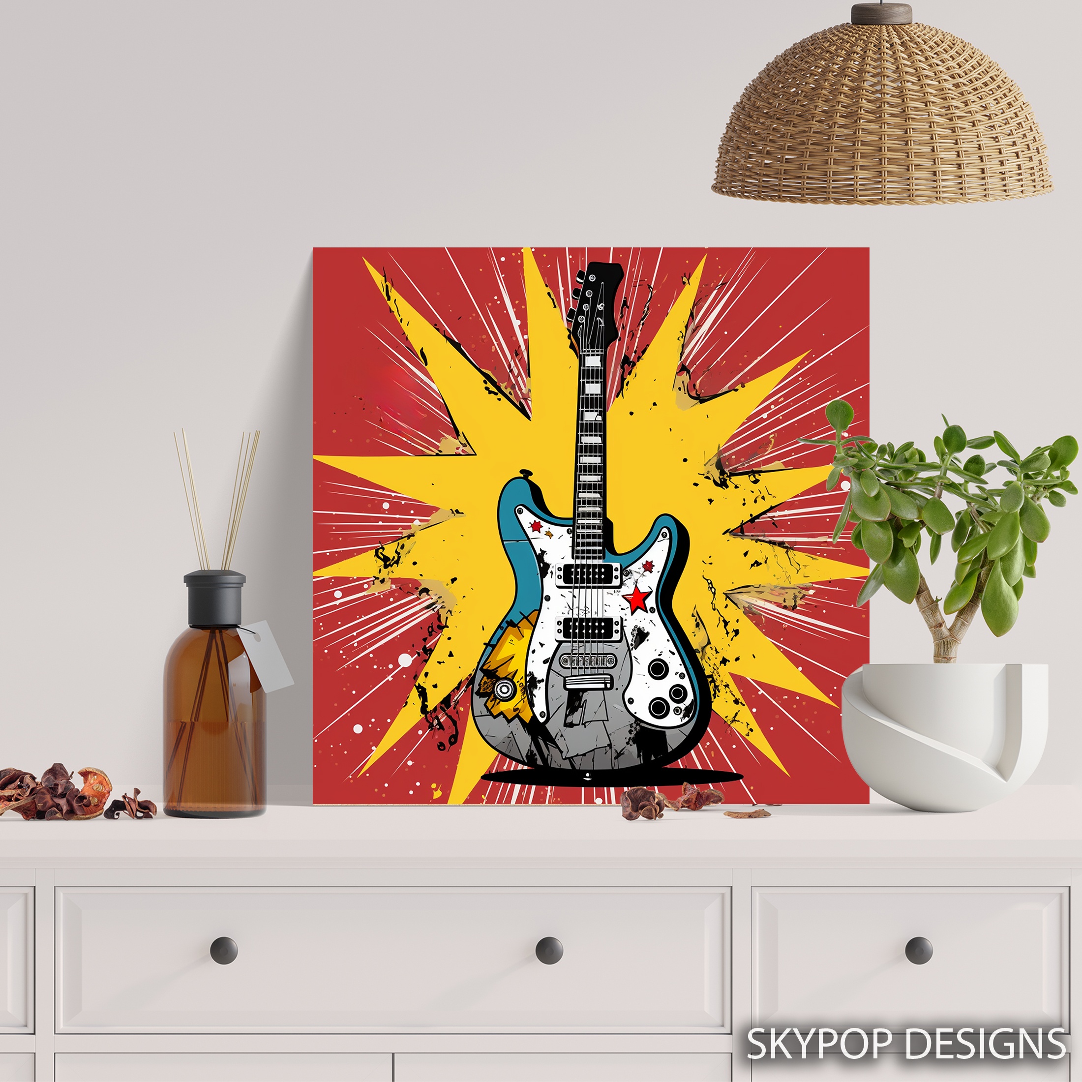 5.jpg Electric Guitar Explosion Art