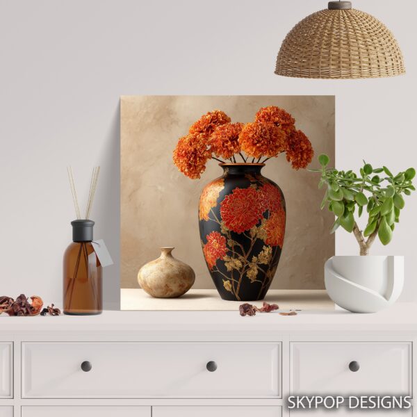Marigold Vase Art