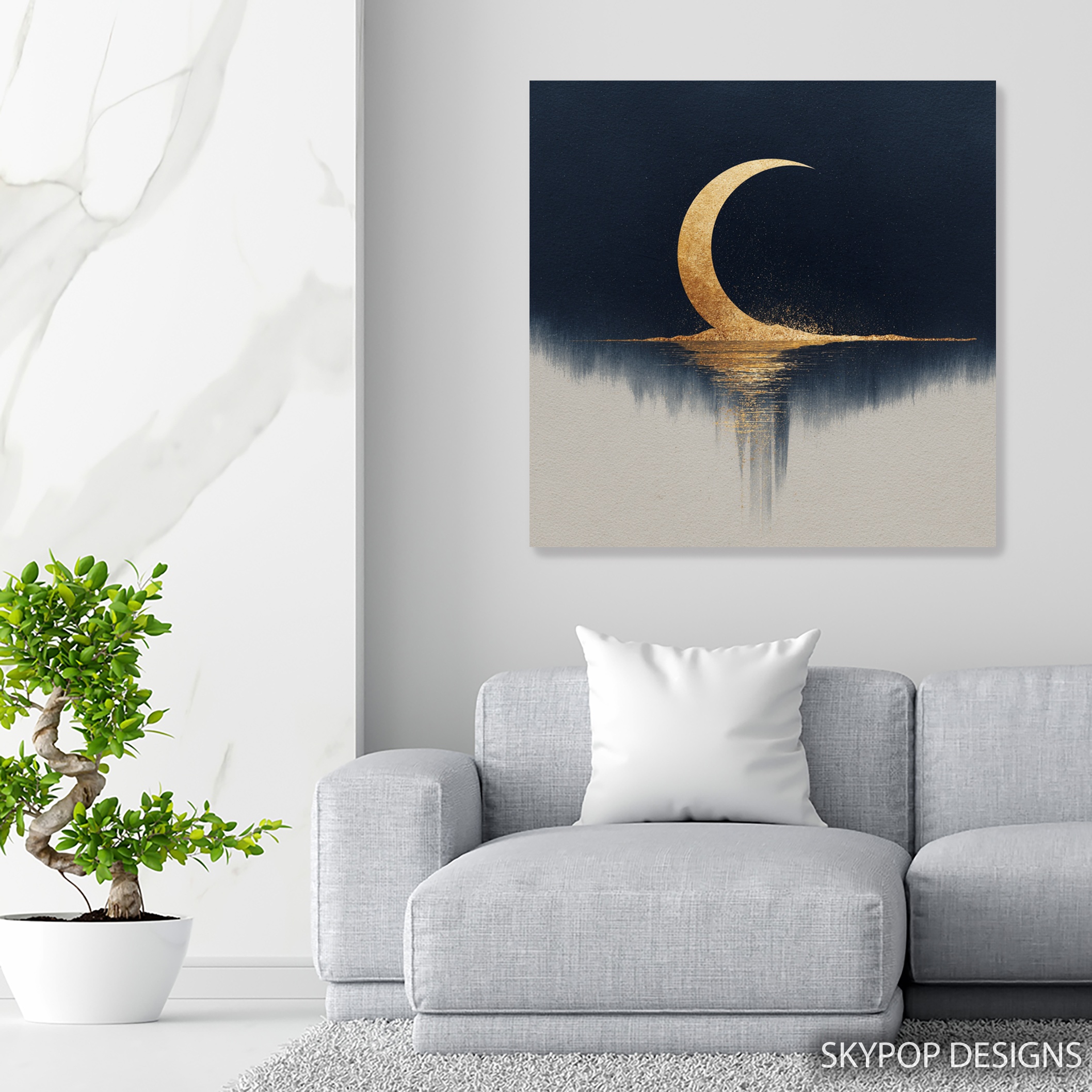 5.jpg Crescent Moon Reflection Art