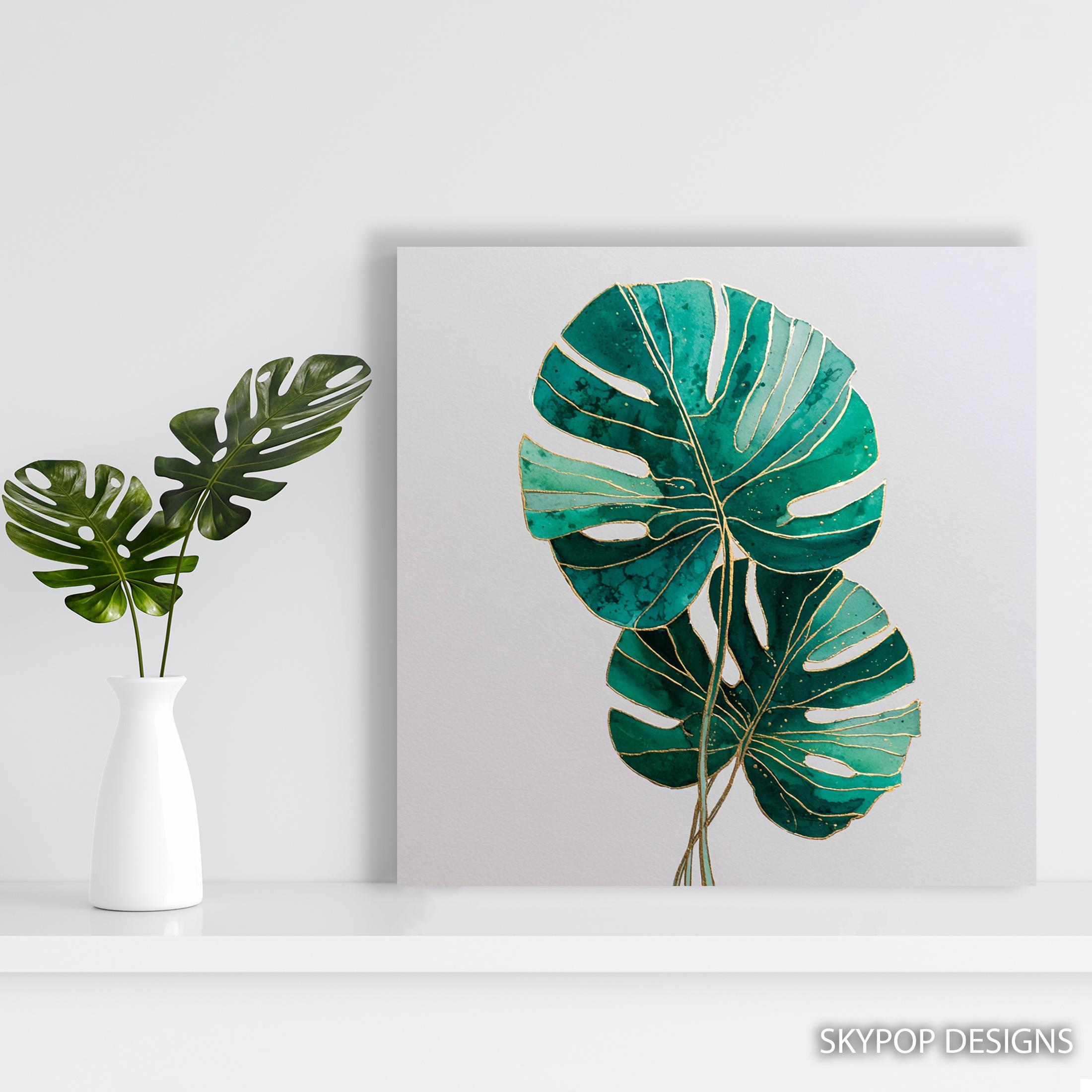 5.jpg Monstera Leaf Art