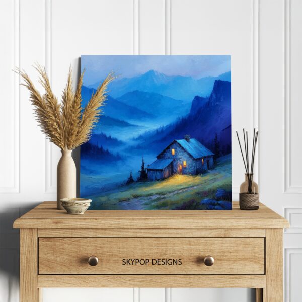 Mountain Cabin Serenity Art