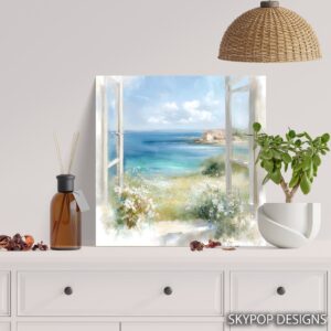 Seaside Window View Art