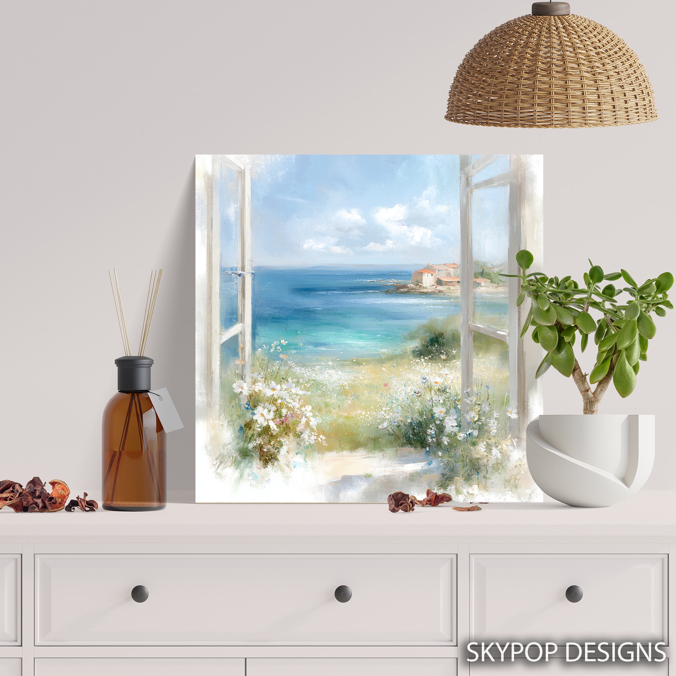 5.jpg Seaside Window View Art