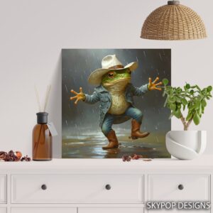 Cowboy Frog Art