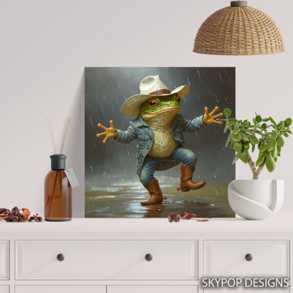 Cowboy Frog Art