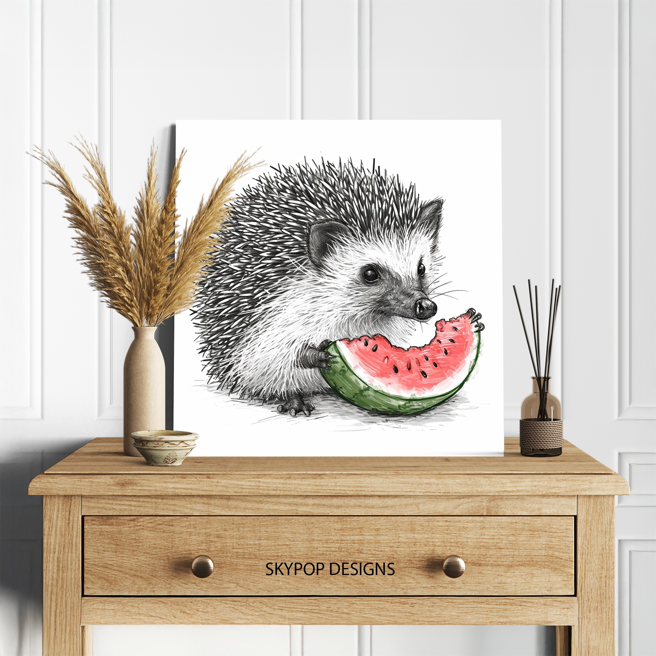 5.jpg Hedgehog Wall Art