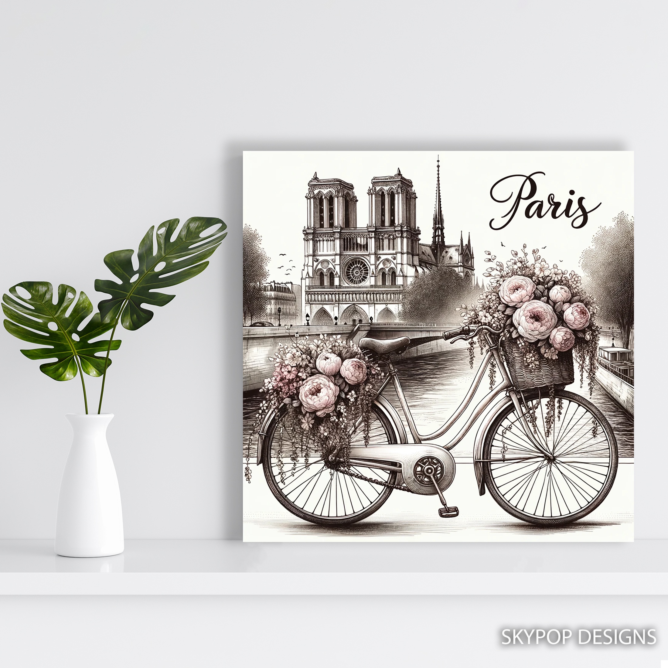 5.jpg Vintage Paris Bicycle Art