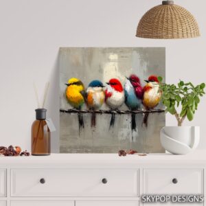 Colorful Birds Art