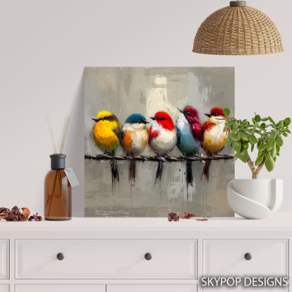 Colorful Birds Art