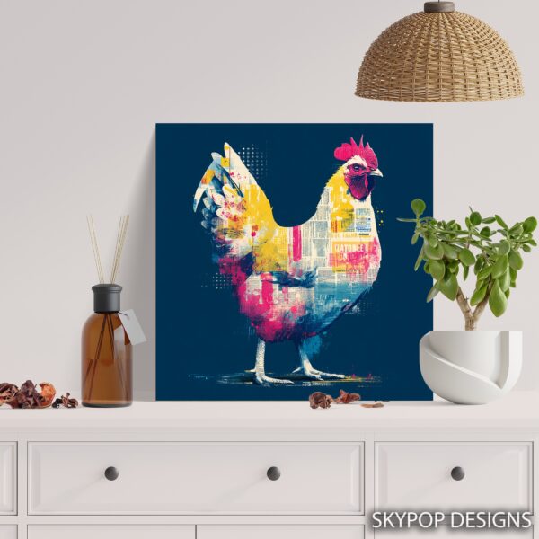 Colorful Rooster Art