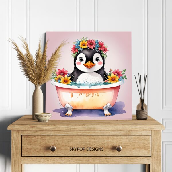 Penguin Bath Art