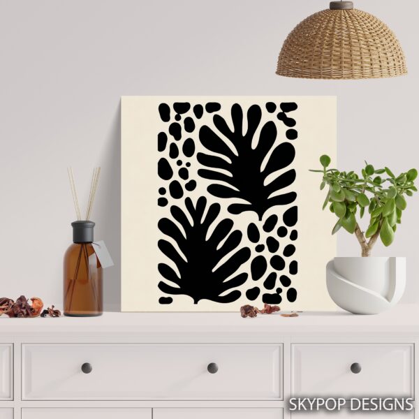 Tropical Leaf Silhouette Art