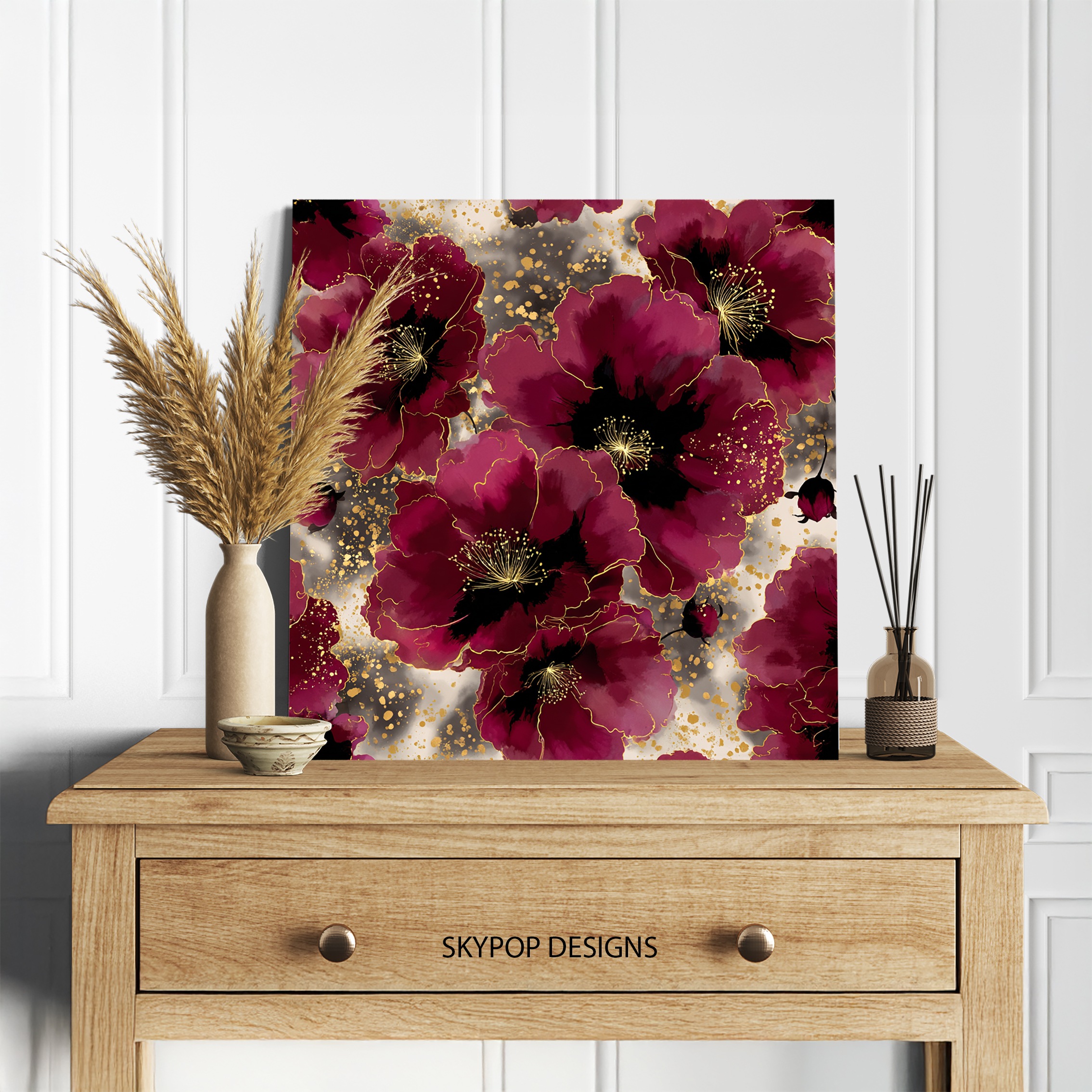 5.jpg Burgundy Blossom Art