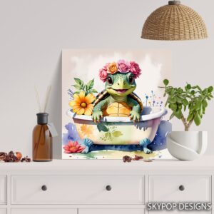 Turtle Bathtub Art