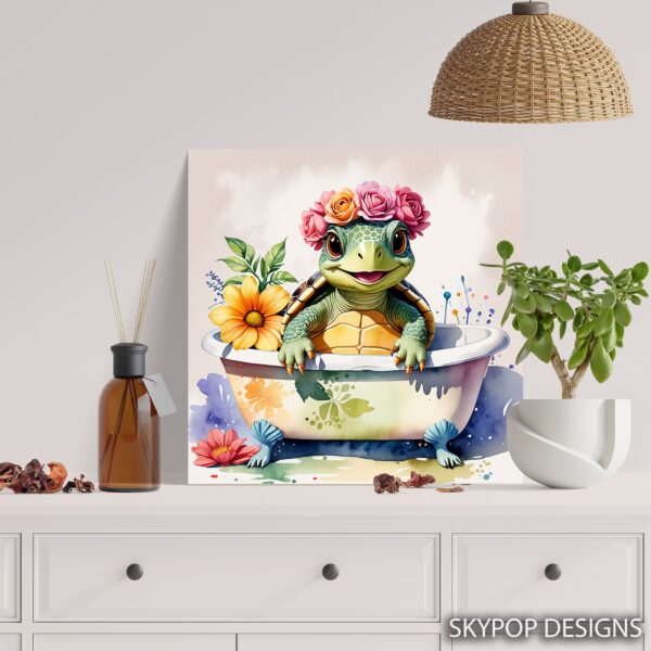 Turtle Bathtub Art