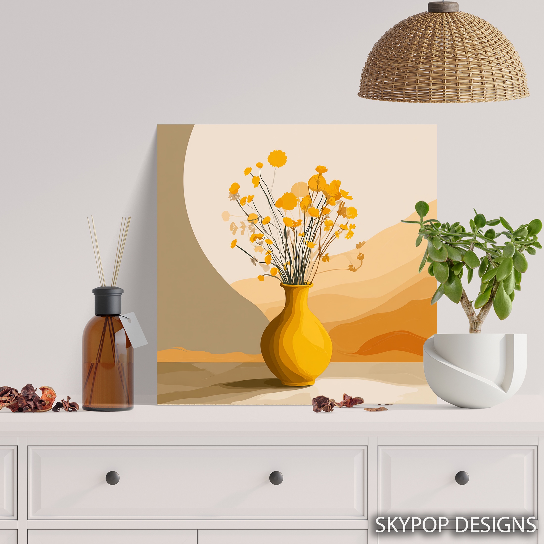 5.jpg Golden Wildflower Art
