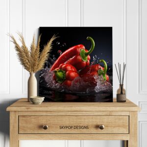 Red Pepper Splash Art