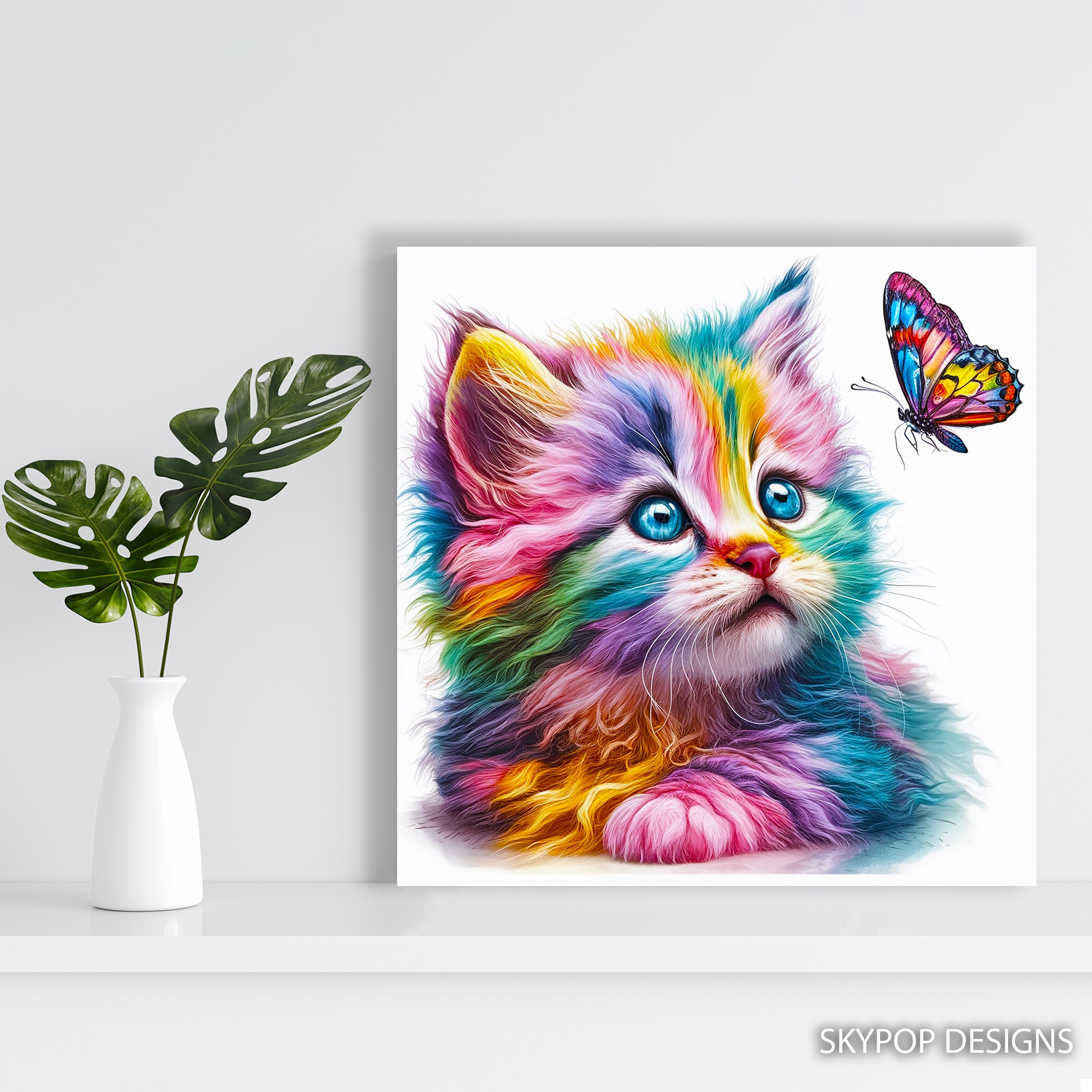 5.jpg Rainbow Cat Art