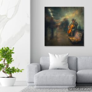 Street Cellist Art