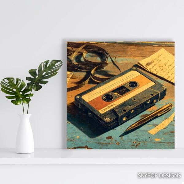 Retro Cassette Tape Art