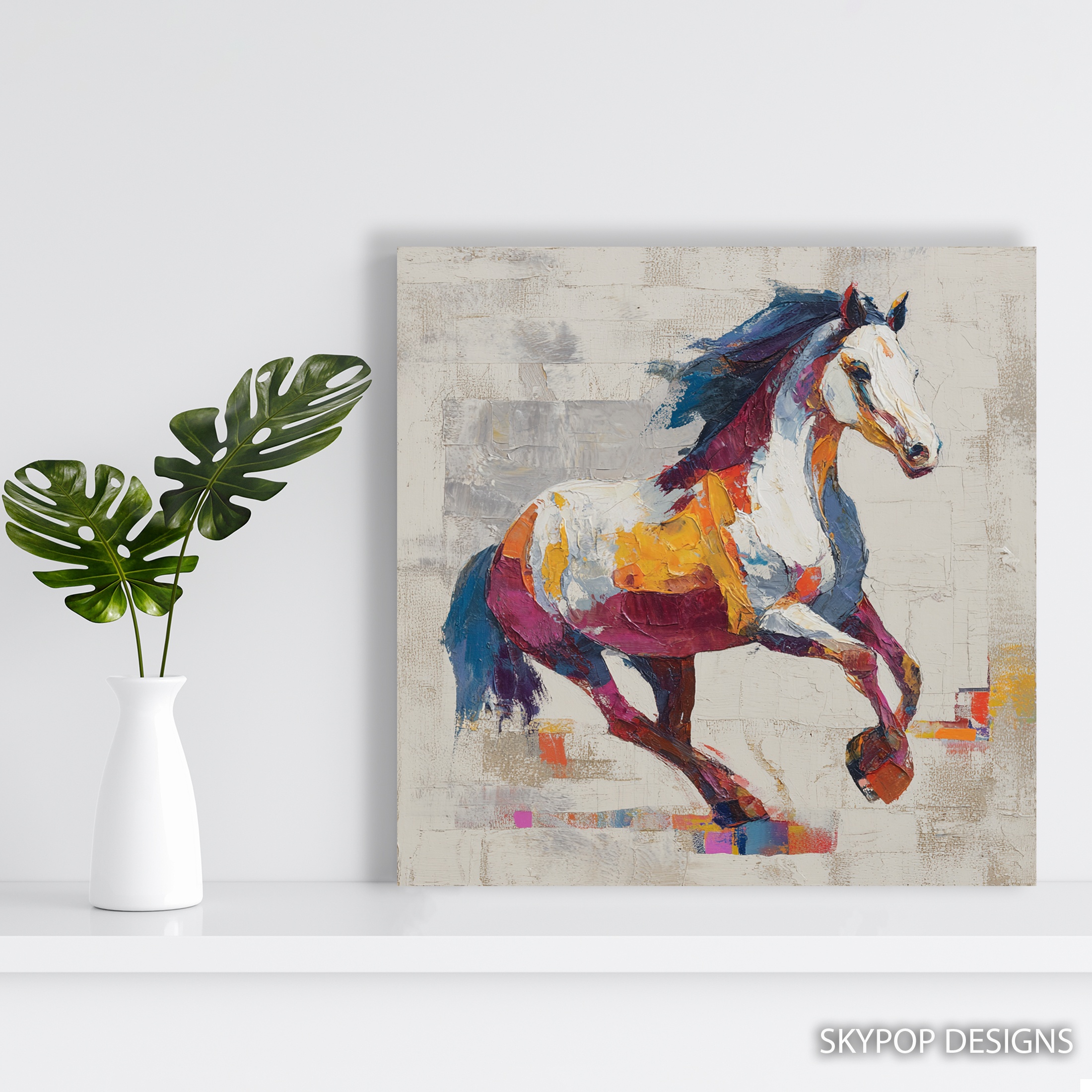 5.jpg Colorful Horse Art