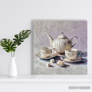 Elegant Tea Set Art
