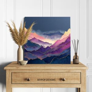 Ethereal Mountain Art