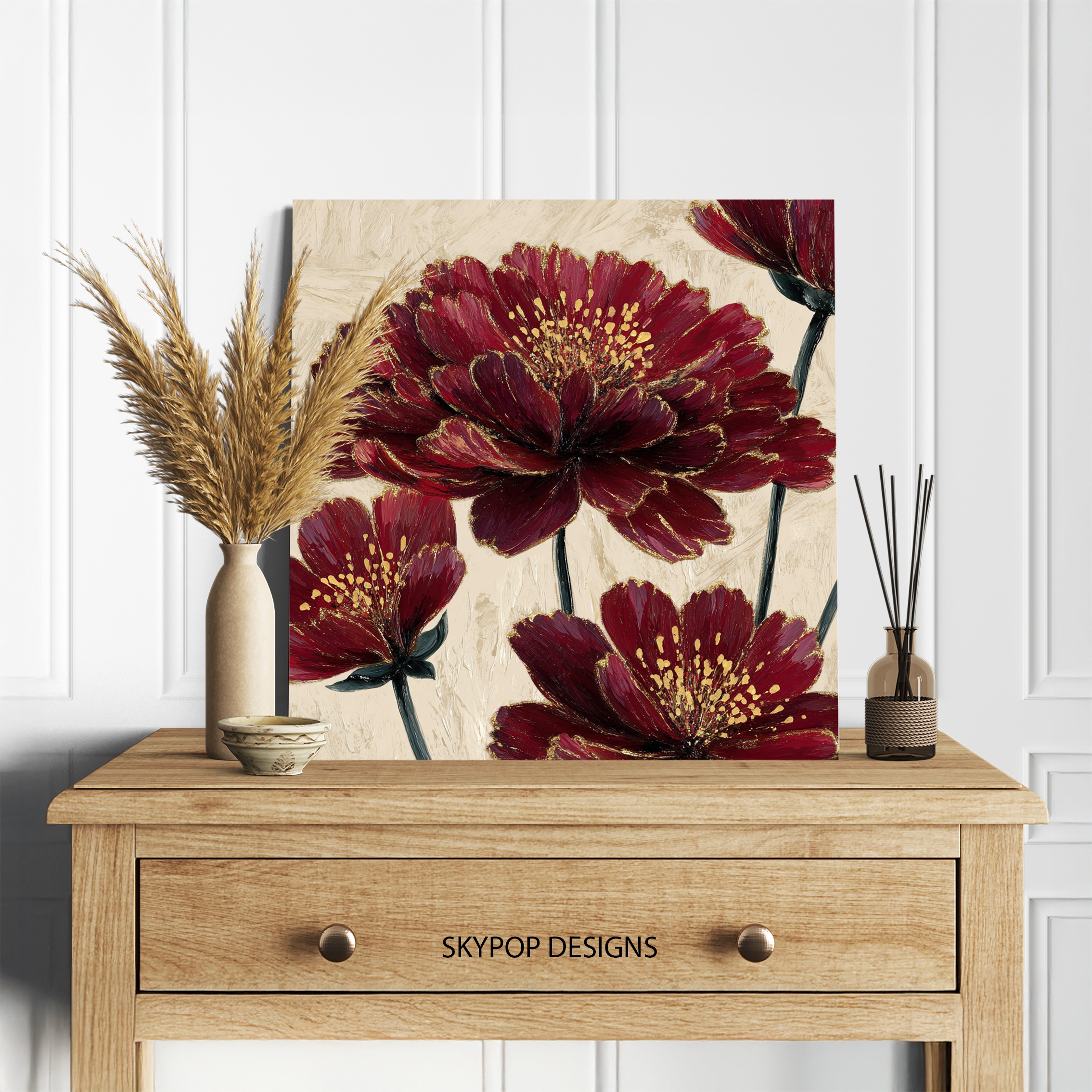 5.jpg Burgundy Blossom Art