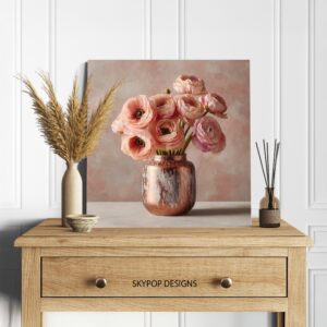 Blush Ranunculus Art
