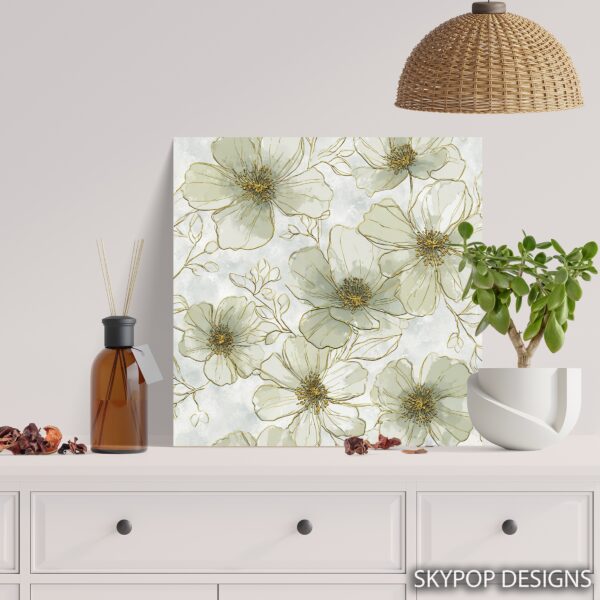Elegant Floral Sketch Art