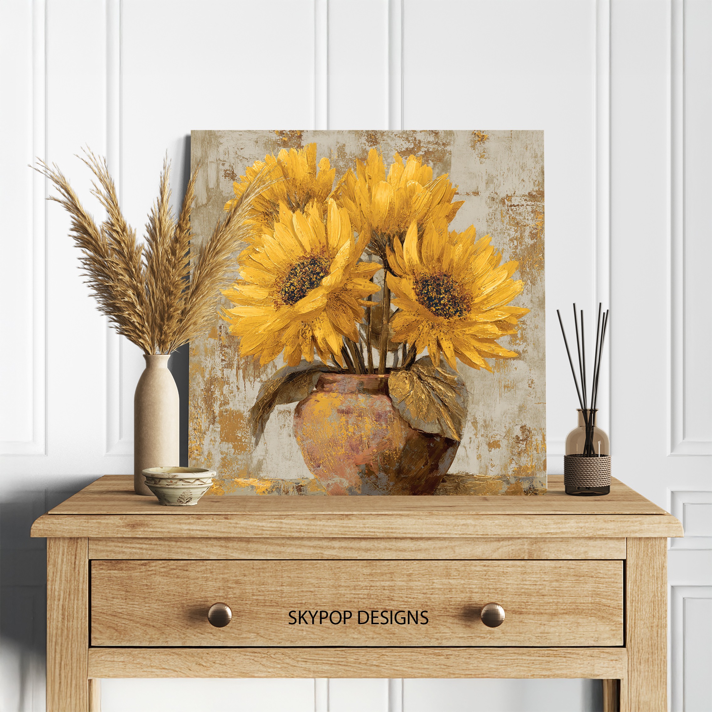5.jpg Sunflower Vase Art