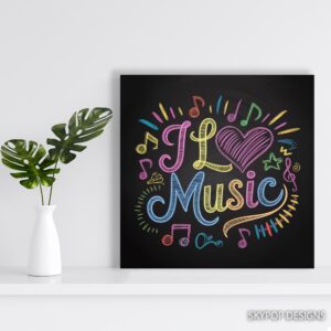 I Love Music Art