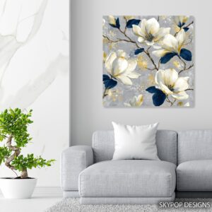 Elegant Magnolia Bloom Art