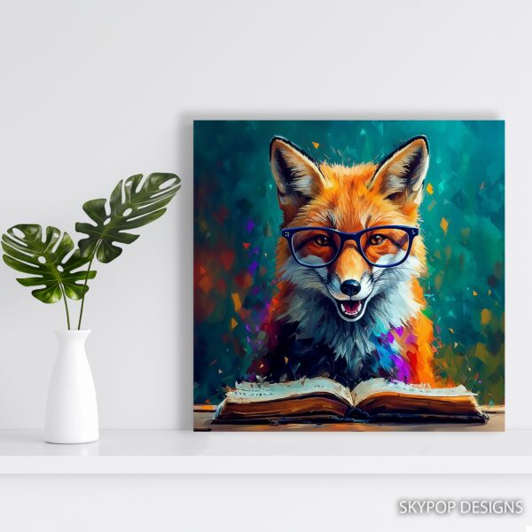 Fox Reading Art