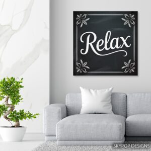 Chalkboard Relax Art
