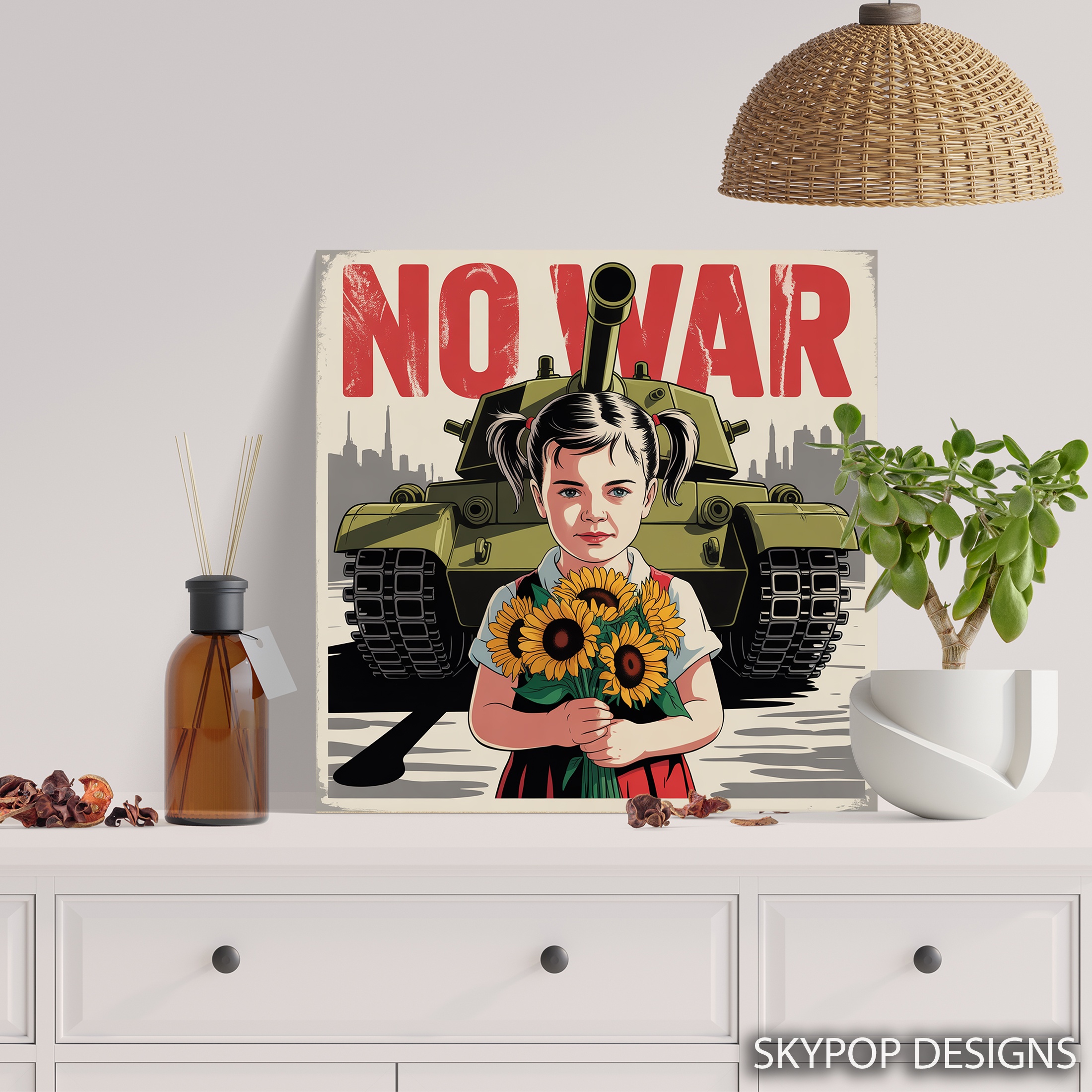 5.jpg No War Sunflower Art