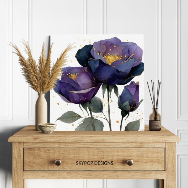 Purple Peonies Art