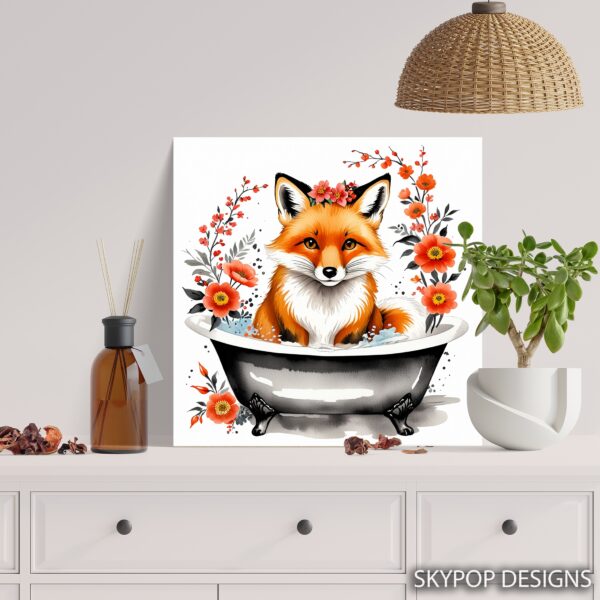 Fox Bathtub Art