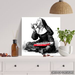 Nun Pizza Art