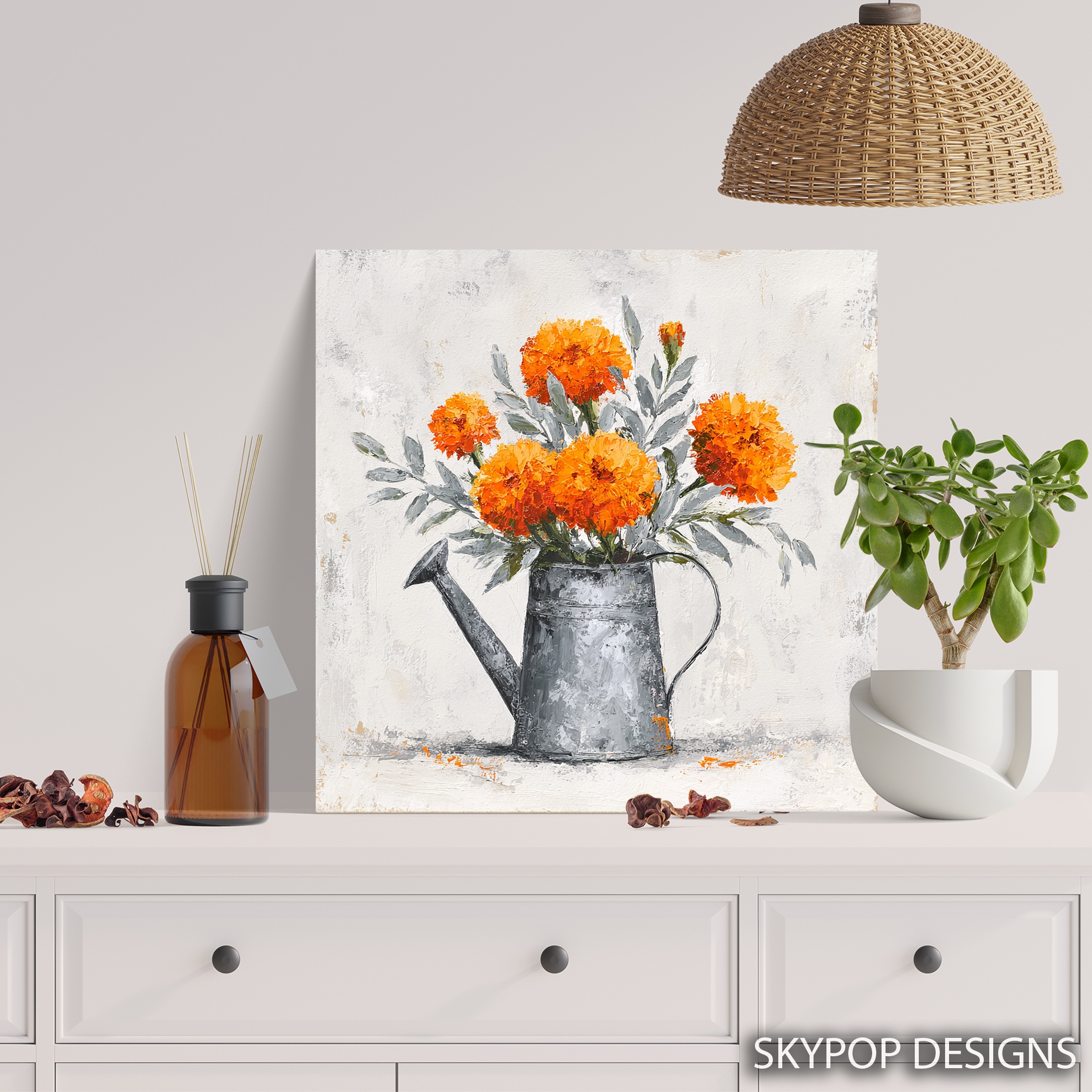 5.jpg Marigold Watering Can Art