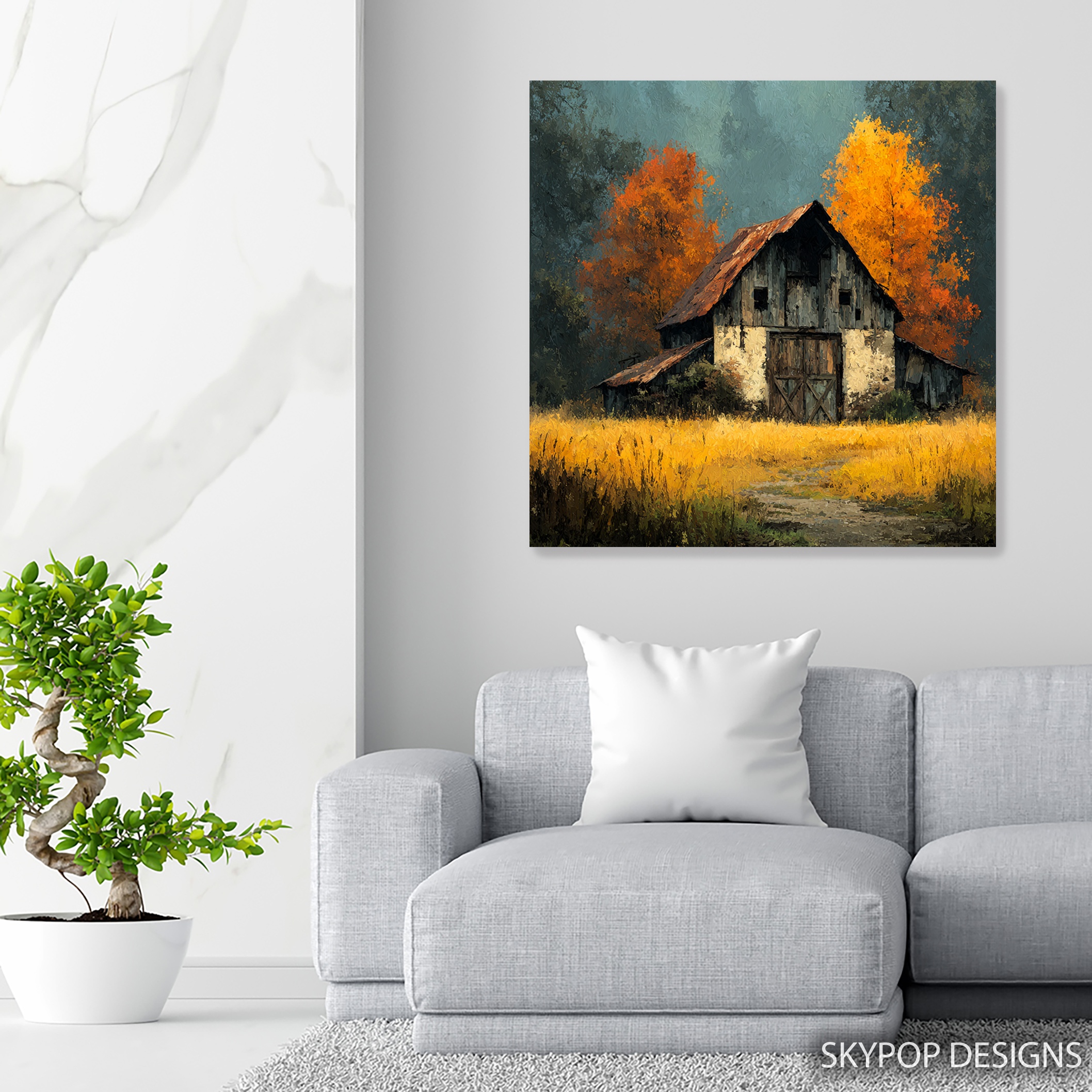 5.jpg Rustic Autumn Barn Art