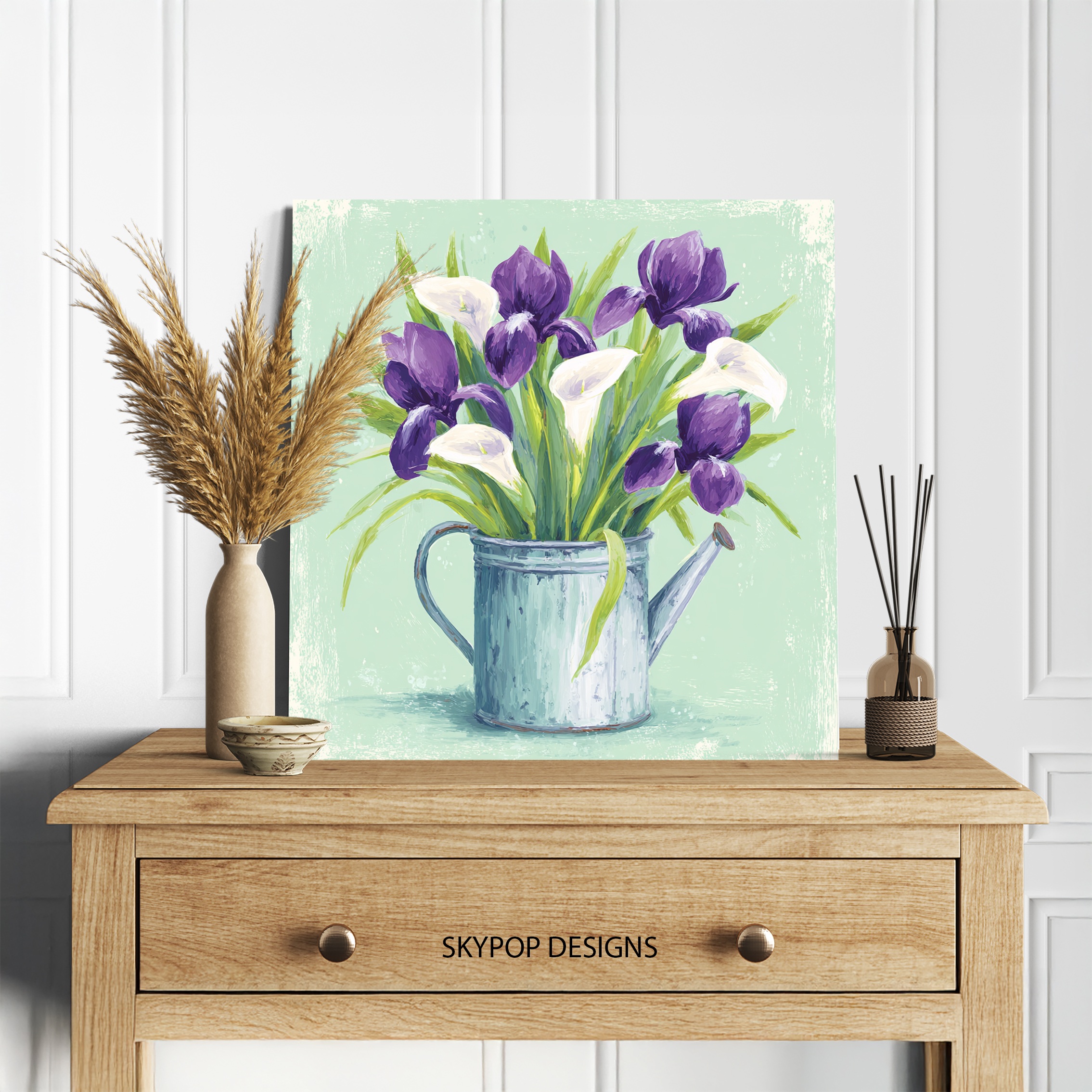 5.jpg Iris and Calla Lily Art