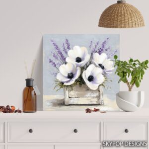 Lavender Poppy Art