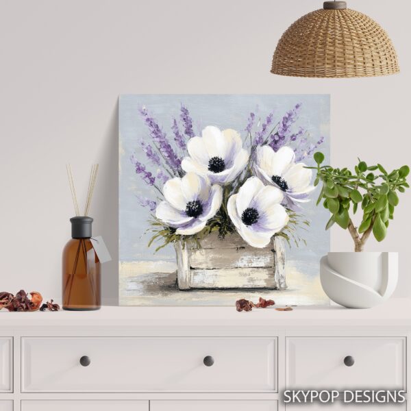 Lavender Poppy Art