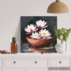 Lotus Flower Bowl Art
