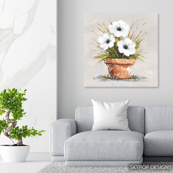 White Anemone Art