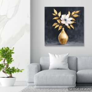 Golden Bloom Art