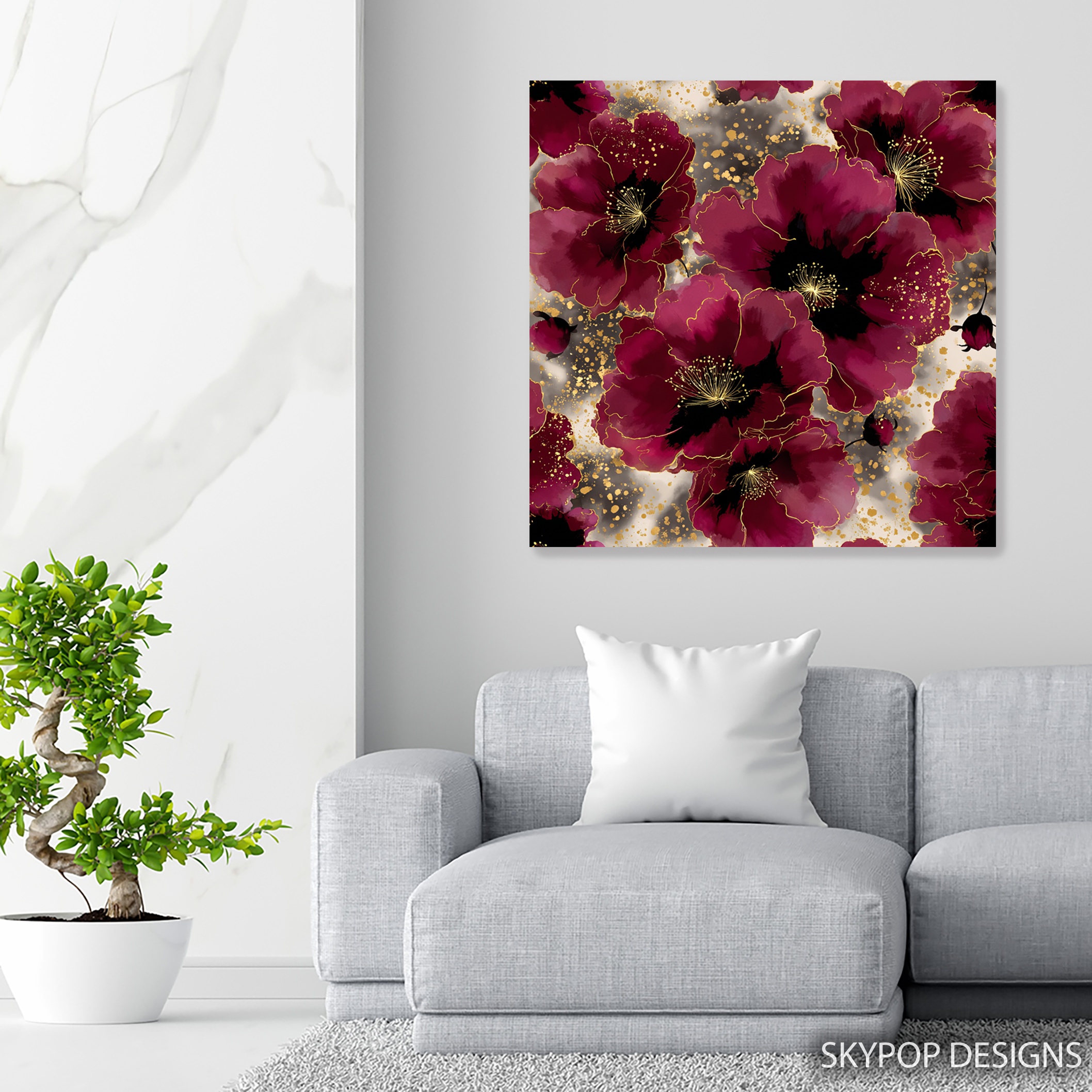 5.jpg Burgundy Bloom Elegance Art