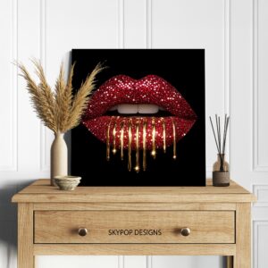 Glamorous Lips Art
